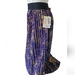 NWT LuLaRoe Jill Gold Purple Skirt. Large.